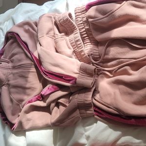 Light pink track suit set